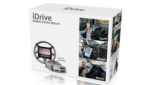 Illustration for article titled iDrive steering wheel mount for iPad is an awesome idea
