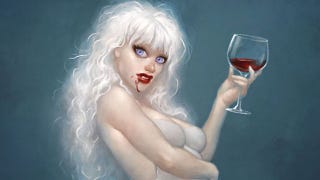 Illustration for article titled The Loveliness That Will Not Die: Sexy Vampire Pin-Up Art