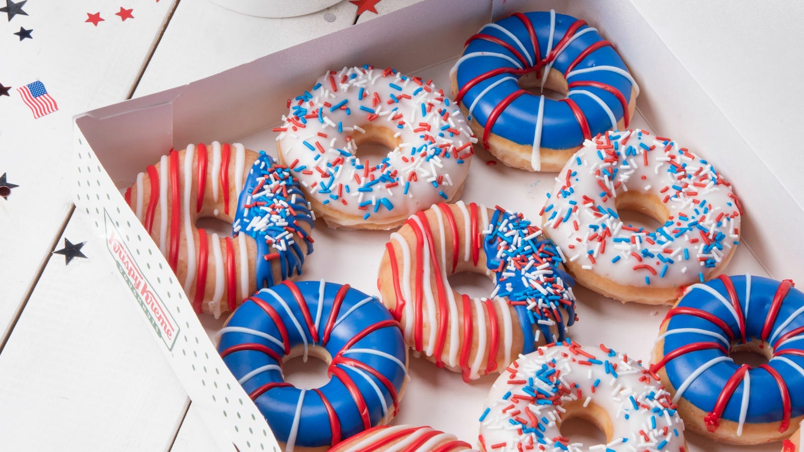 Get a Free Dozen Doughnuts From Krispy Kreme Today