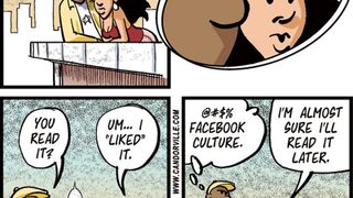 Illustration for article titled Candorville Comic: Facebook Culture