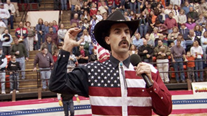 Illustration for article titled Borat: Cultural Learnings Of America For Make Benefit Glorious Nation Of Kazakhstan