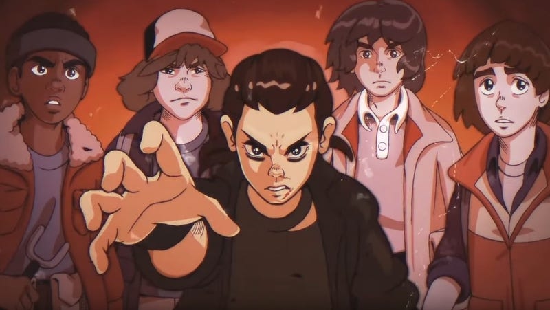 Here S Stranger Things But It S Like An 80s Anime Sort Of