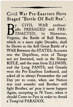 Illustration for article titled Historical Archives: Civil War Pre-Enactors Have Stage'd "Battle of Bull Run"