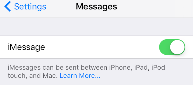 Не работает imessage на iphone