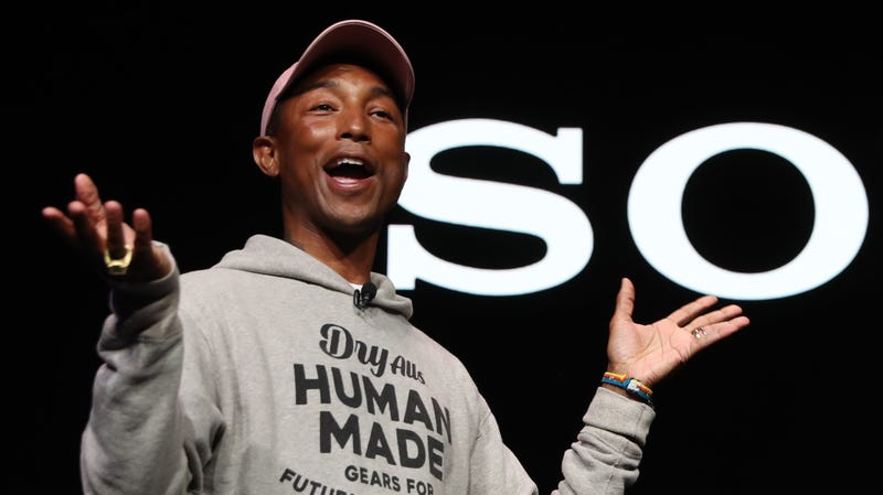 Recording artist Pharrell Williams speaks during a Sony press event for CES 2019 on January 7, 2019 in Las Vegas, Nevada.