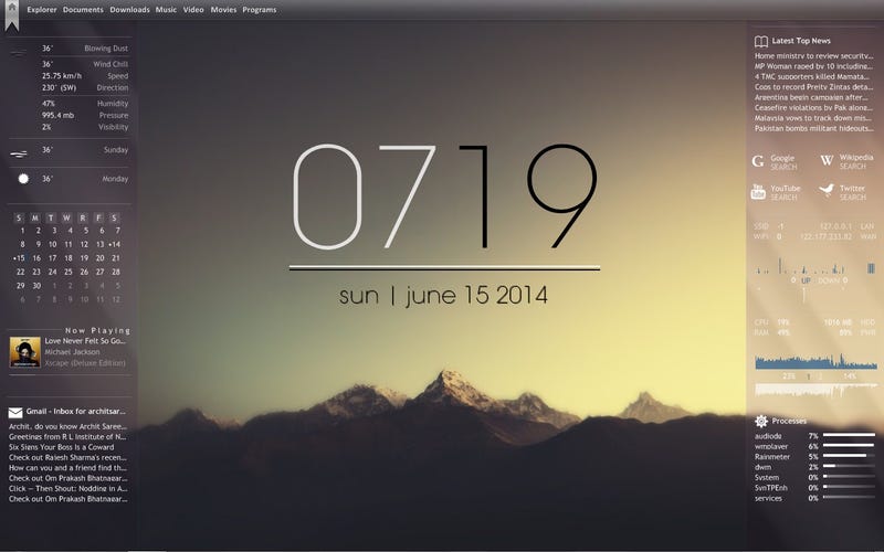 Illustration for article titled The Misty Mountains Desktop