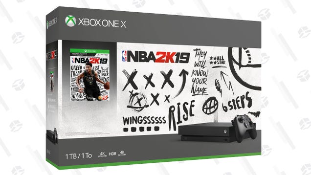Save $100 On the 4K and HDR-Capable Xbox One X, Plus NBA 2K19