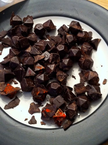 Illustration for article titled Make your own chocolate Dungeons & Dragons dice