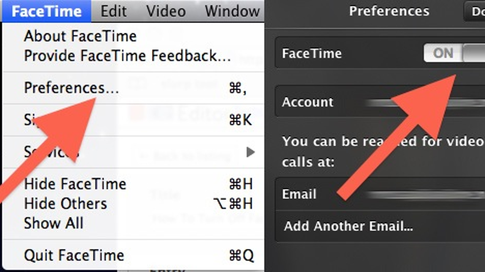 login to facetime on mac