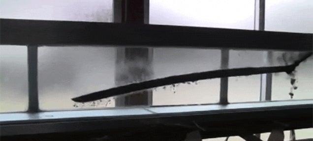 photo of Watch a Katana Bend When It Hits Liquid image