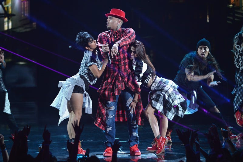 Singer Chris Brown performs during the BET Awards at Nokia Theatre L.A. Live on June 29, 2014, in Los Angeles. Kevin Winter/Getty Images for BET
