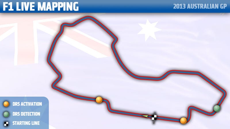 Illustration for article titled Live Map: 2013 Rolex Australian Grand Prix