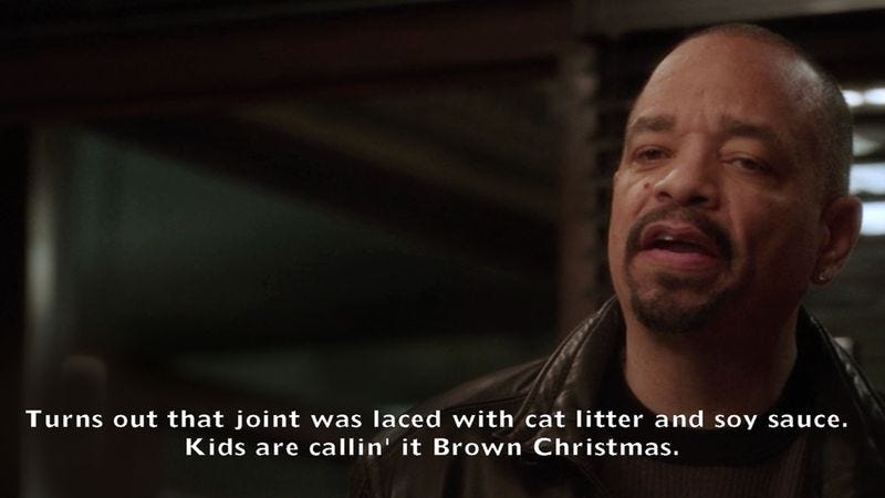 Ice-T has some startling information for you in these fake SVU screencaps