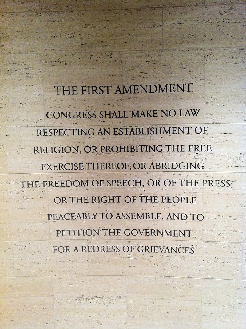 Essay on the first amendment about the freedom of speech