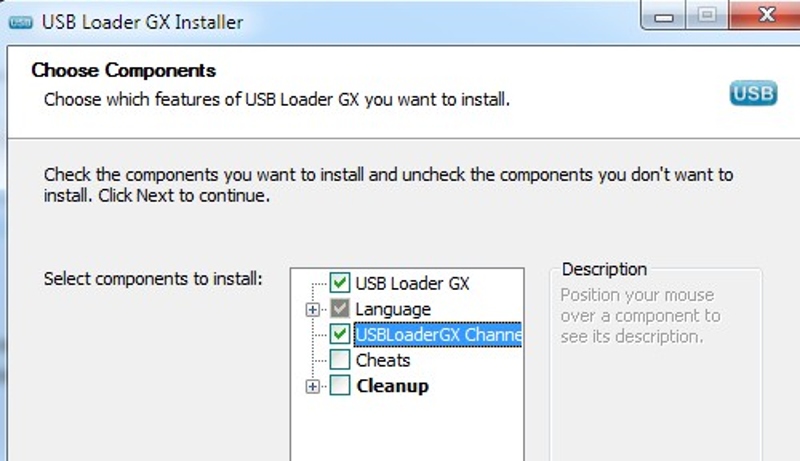 usb loader gx forwarder install dol or wad