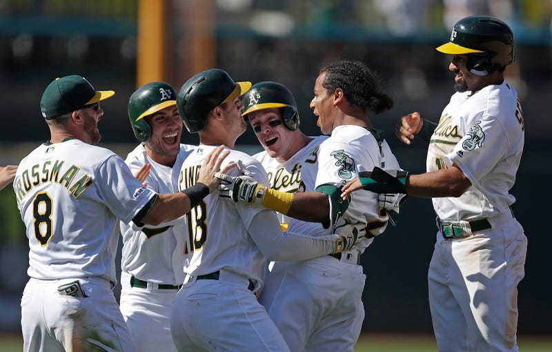 Illustration for article titled After Walk-Off Walk, Khris Davis Predicts Playoffs For The A's