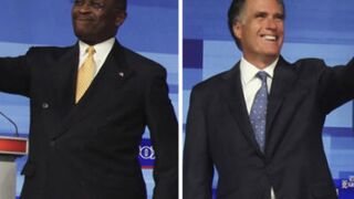 Herman Cain and Mitt Romney (The Daily Caller/Associated Press)