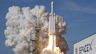 SpaceX Landed the Falcon Heavy's Two Boosters, But Its Core Clipped Its Drone Ship at 300 MPH