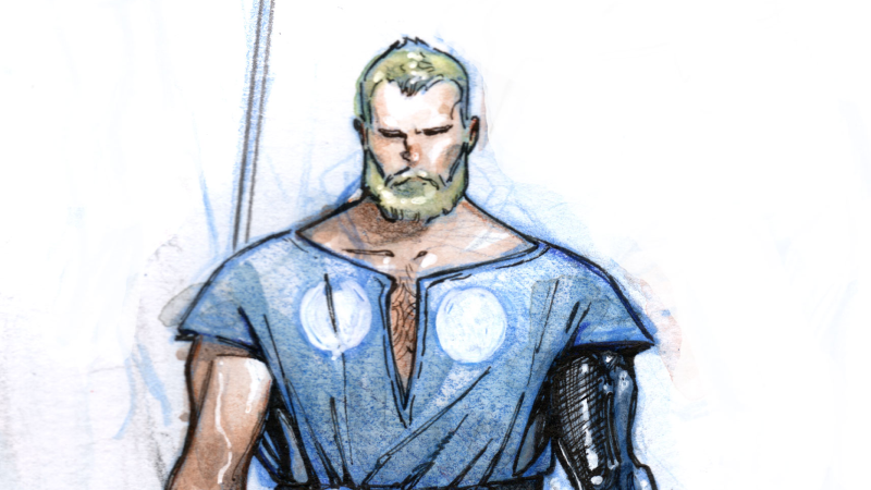 Check Out Thor S New Do In Ragnarok