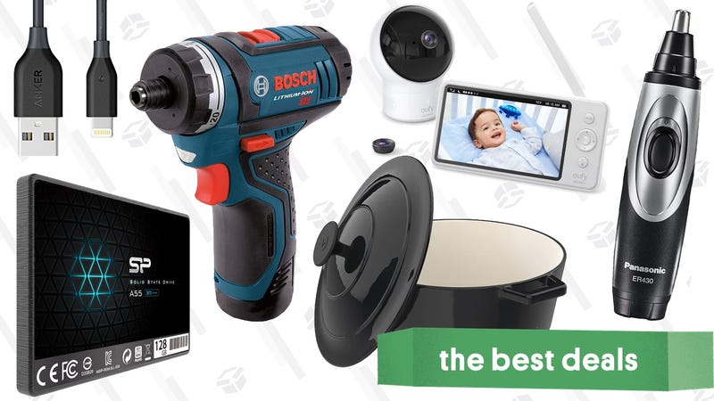 Illustration for article titled Tuesday's Best Deals: Bosch Drill, Dutch Oven, Super-Thin iPhone Cases, and More