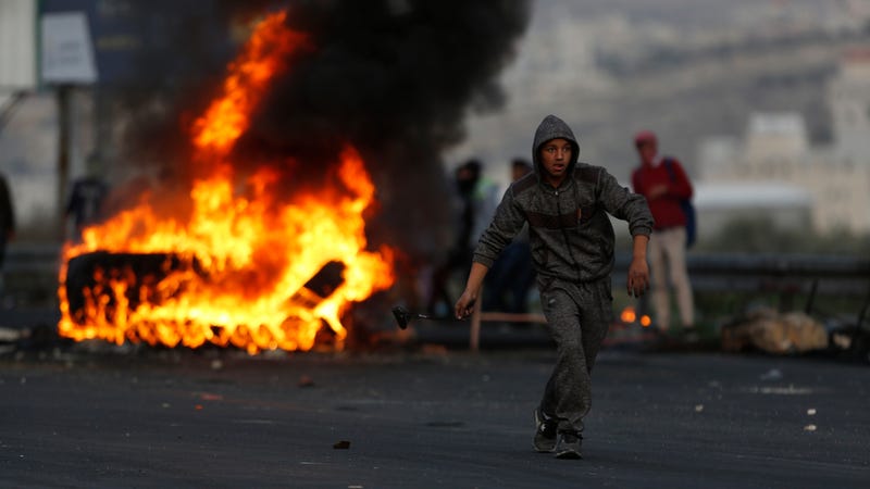 Palestinians clash with Israeli troops in the wake of Donald Trump’s decision on Jerusalem. Image via AP.