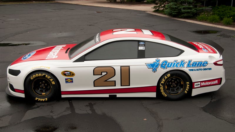 Illustration for article titled The New Nascar Ford Fusion Is Hillbilly Hotness