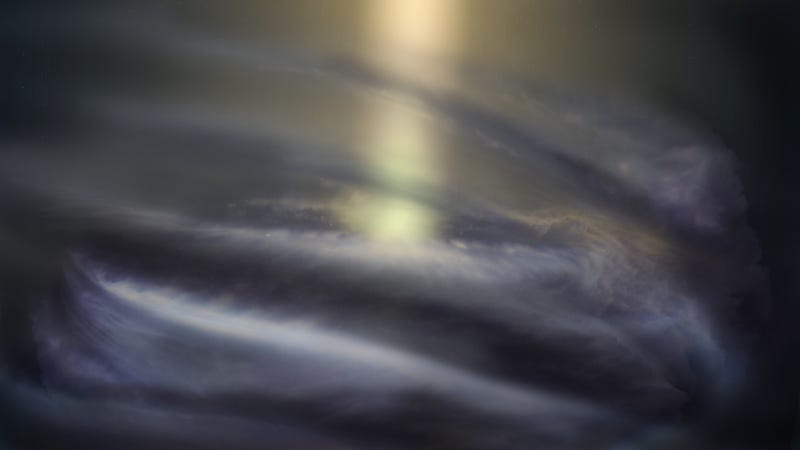 Artist’s impression of the accretion disk surrounding the supermassive black hole at the center of the Milky Way galaxy.