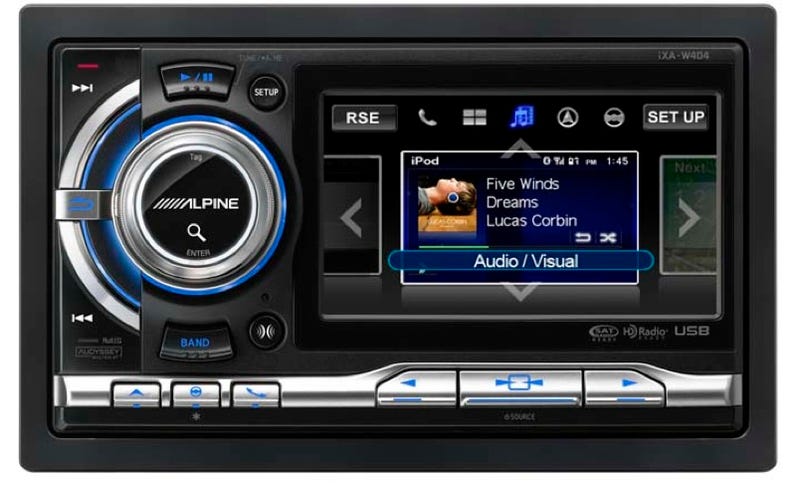 Illustration for article titled The iXA-W404 is Alpine's First Touchscreen iPhone Compatible Car Receiver