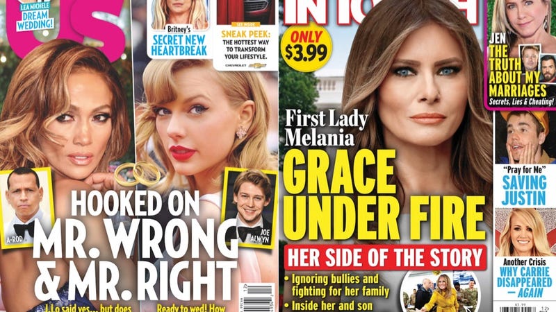 Illustration for article titled This Week In Tabloids: Currently Accepting Conspiracy Theories on the Demise of Taylor Swift's 'Girl Gang'!