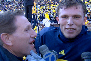 Illustration for article titled Michigan QB Tate Forcier Tries To Kill Reporter Moments Before Post-Game Interview