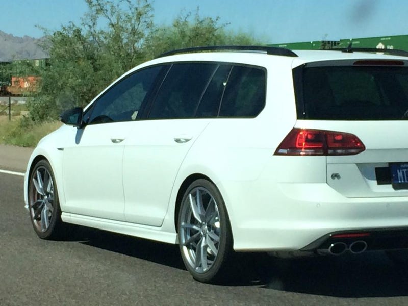 Illustration for article titled The 2015 Volkswagen Golf R Wagon Is Bombing Around Arizona