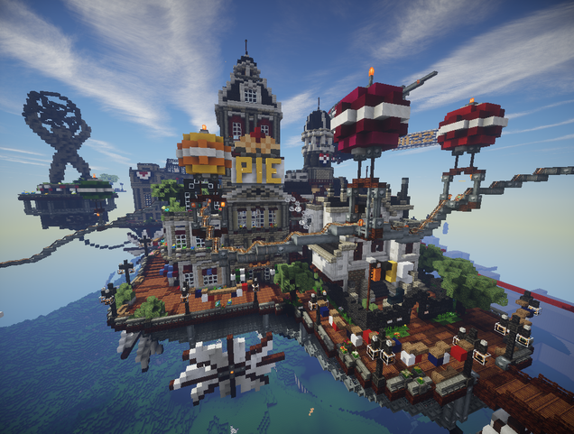 Bioshock Infinite's Floating City Built In Minecraft