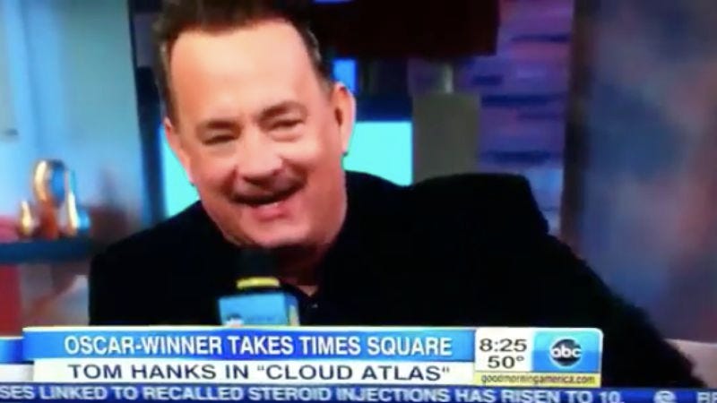 Illustration for article titled Good morning, America: Here is Tom Hanks saying "fuck" on Good Morning, America