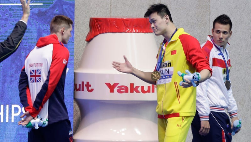 Illustration of the article entitled The controversial Chinese swimming champion Sun Yang continues to protest