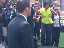 First Lady moves it (C. Gordy)