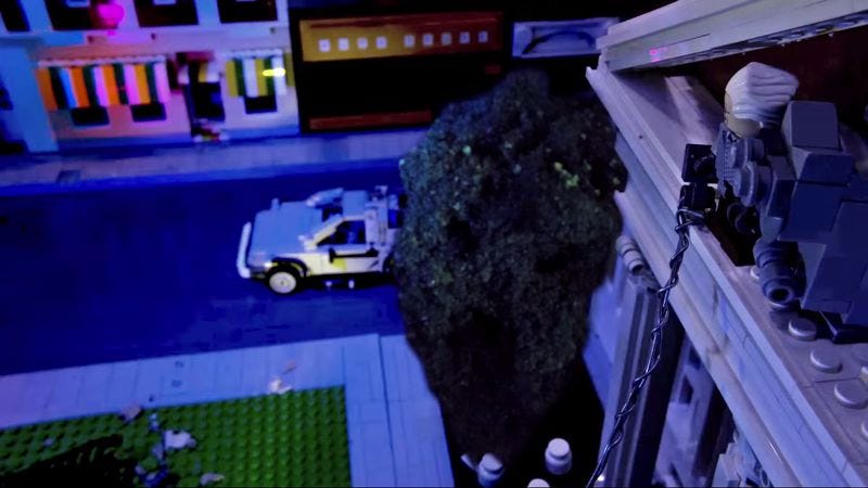 lego back to the future clock tower set