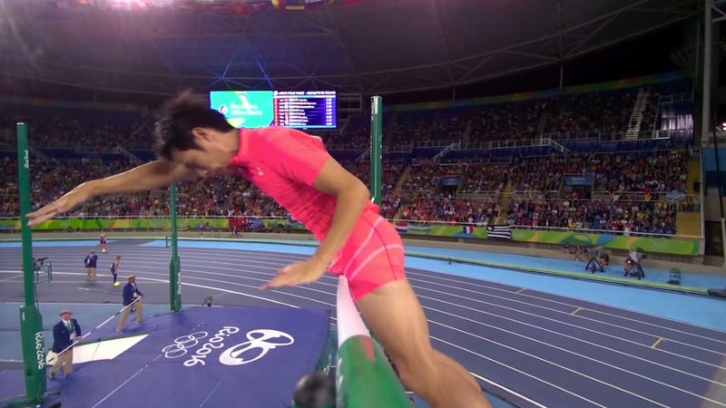Japanese Pole Vaulter Denies That His Dick And Balls Got Him Disqualified