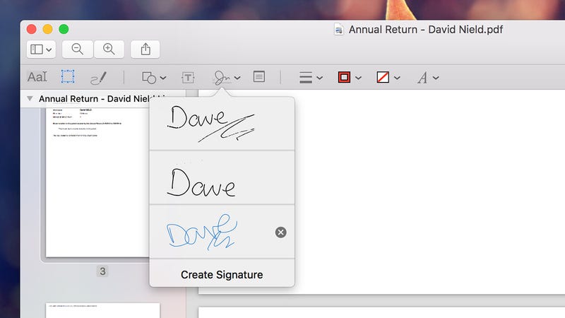 how to add signature in mail mac