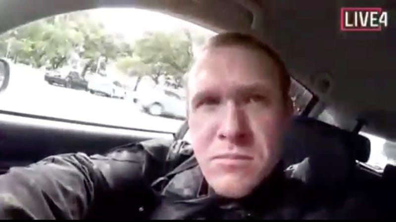 Accused white supremacist terrorist Brenton Tarrant appears in a Facebook Live stream where he can be seen killing dozens of people in Christchurch, New Zealand