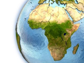 Image of the African continent on a globeiStock