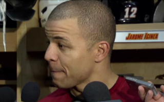 Illustration for article titled Jarome Iginla Is Flabbergasted By Reporter's Repeated Question That's Not Actually A Question