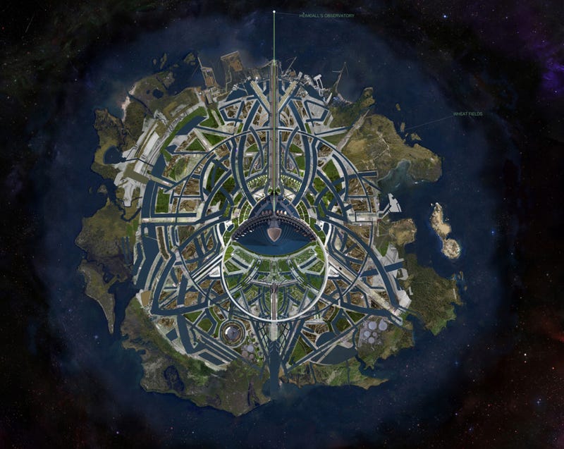 Illustration for article titled Thor concept art includes a complete map of Asgard