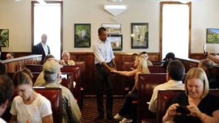 President Barack Obama on the first day of his jobs tour (Getty)