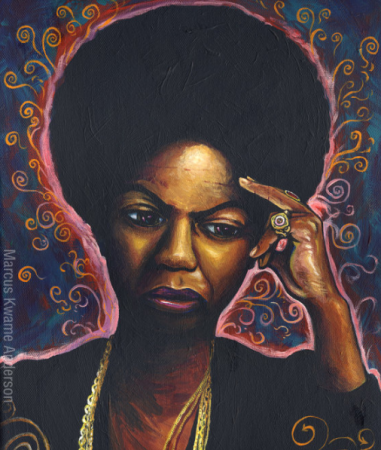 Nina Simone by Marcus Kwameetsy.com