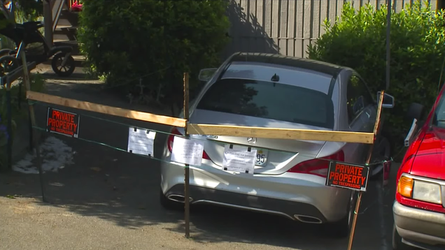 Car2stay: Frustrated Man Builds Fence Around Car2go Parked in His Driveway, Demands Fee