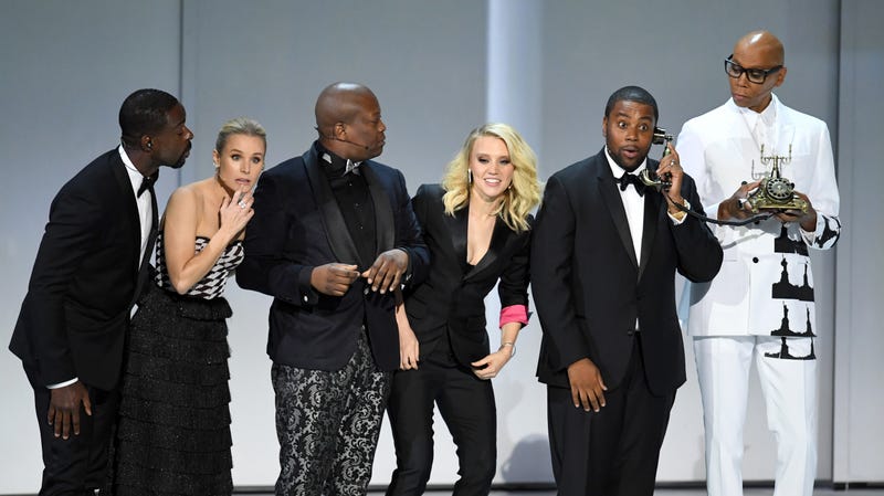 Illustration for article titled The Emmys celebrate solving every problem in a joyous, premature musical number