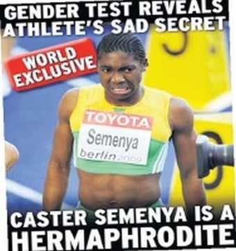 Illustration for article titled Australian News Report Describes Semenya As "Hermaphrodite," Sparking Anger, Outrage