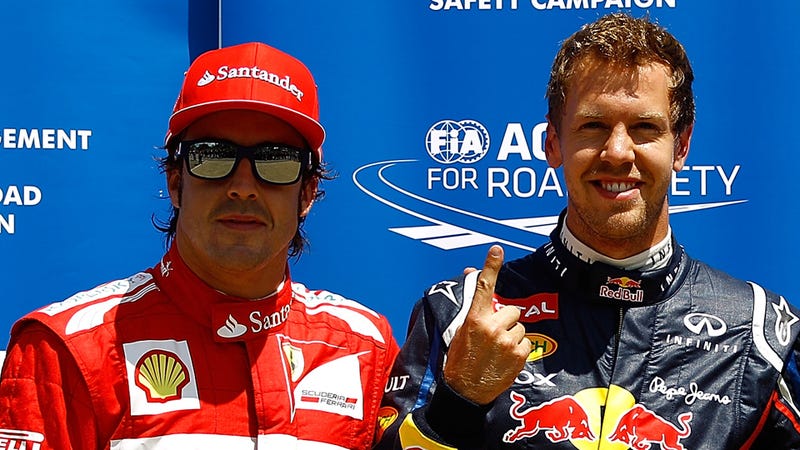 Illustration for article titled Did Sebastian Vettel Just Sign A Three-Year Deal With Ferrari?