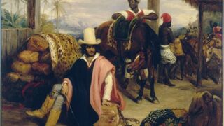 Charles Landseer, Interior of a Brazilian Rancho in the Province of Santo Paulo, circa 1827. Oil on wood. Rio de Janeiro.