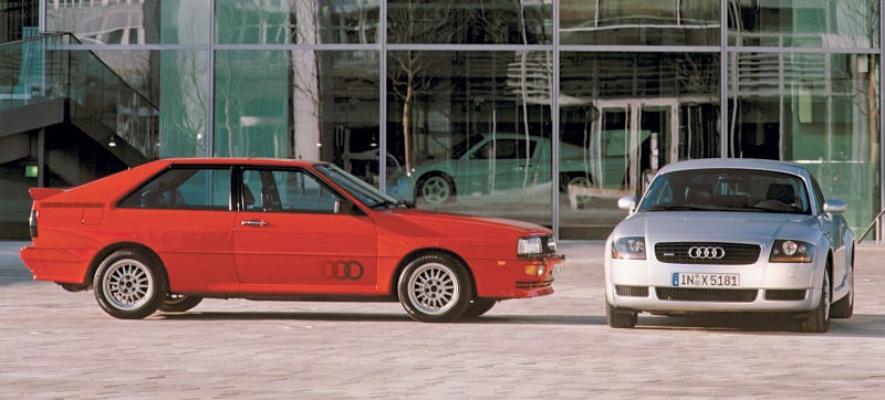 Illustration for article titled There's A 1000 Horsepower Secret Audi In This Press Picture